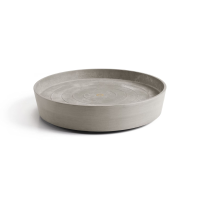 Ecopots onderschotel op wielen   Rond   Taupe   Diameter 41,6 x H9 cm