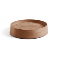Ecopots onderschotel op wielen Oslo   Rond   Terra   Diameter 50 x H10,5 cm