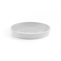 Ecopots onderschotel met waterreservoir   Rond   Pure White   Diameter 18 x H2,5 cm