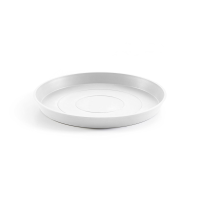 Ecopots onderschotel met waterreservoir  Rond   Pure White   Diameter 50,5 x H3,5 cm
