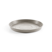 Ecopots onderschotel met waterreservoir   Rond   Taupe   Diameter 21 x H2,5 cm