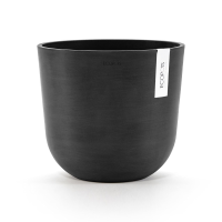 Ecopots bloempot Oslo 25   Rond   Dark Grey   Diameter 25 x H21,8 cm