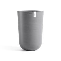 Ecopots bloempot Oslo High 52   Rond   Grey   Diameter 35 x H51,5 cm