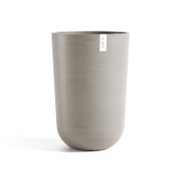 Ecopots bloempot Oslo High 52   Rond   Taupe   Diameter 35 x H51,5 cm