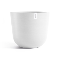 Ecopots bloempot Oslo 75   Rond   Pure White   Ø75 x H65 cm