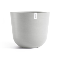 Ecopots bloempot Oslo 75   Rond   White Grey   Ø75 x H65 cm