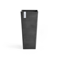 Ecopots bloempot Rotterdam High 70   Vierkant   Dark Grey   32,7 x H70,5 cm