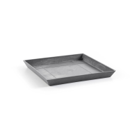 Ecopots onderschotel met waterreservoir   Vierkant   Grey   43 x H3,5 cm
