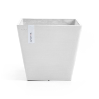 Ecopots bloempot Rotterdam 30   Vierkant   Pure White   29,5 x H26,4 cm