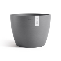 Ecopots bloempot Stockholm 31   Rond   Grey   Diameter 31 x H23,5 cm