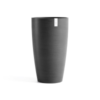 Ecopots bloempot Stockholm High 60  Rond   Dark Grey   Diameter 35 x H60 cm