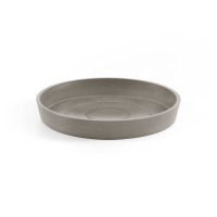 Ecopots onderschotel met waterreservoir   Rond   Taupe   Diameter 15 x H2,5 cm