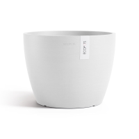 Ecopots bloempot Stockholm 31   Rond   Pure White   Diameter 31 x H23,5 cm