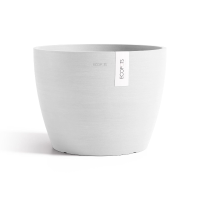Ecopots bloempot Stockholm 45   Rond   Pure White   Ø45 x H34,2 cm
