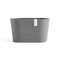 Ecopots bloempot Tokyo 30 met waterreservoir   Ovaal   Grey   30 x 17 x H17 cm