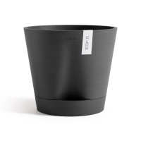 Ecopots bloempot Venice 2 30  Rond   Dark Grey   Diameter 30 x H27,5 cm