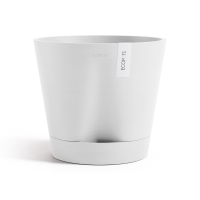 Ecopots bloempot Venice 2 30  Rond   Pure White   Diameter 30 x H27,5 cm