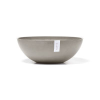 Ecopots bloempot Vienna 50   Rond   Taupe   Diameter 50,4 x H18,5 cm