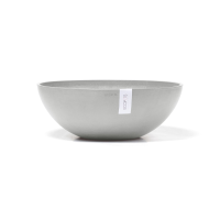 Ecopots bloempot Vienna 50  Rond   White Grey   Diameter 50,4 x H18,5 cm