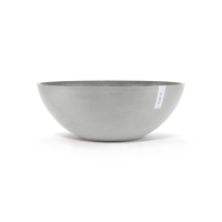 Ecopots bloempot Vienna 70   Rond   White Grey   Diameter 70 x H25,3 cm