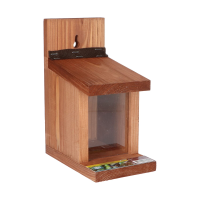 Bûten Gift   Houten eekhoorn voederhuisje   L20,5xB11xH27,5 cm