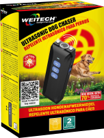Weitech WK0107 Ultrasonic Dog Chaser   Tot 12m   Zakformaat   Batterij