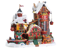 Lemax   'Elf Made Toy Factory'   Verlicht gebouw met animatie & muziek/geluid   Inclusief adapter