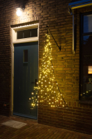 Fairybell hangende verlichte kerstboom   150 cm   240 warm witte ledlampjes   inclusief ophangsysteem