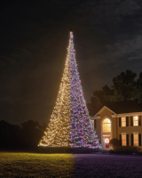 Fairybell Luminous Switch vlaggenmast kerstboom   800 cm   3000 ledlampjes   Exclusief vlaggenmast
