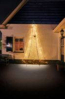 Fairybell verlichte muurkerstboom   400 cm   240 warm witte ledlampjes