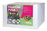 Velda Fountain Pond Square 75x75x35 cm   vierkante terrasvijver met fonteinpomp en plantmand