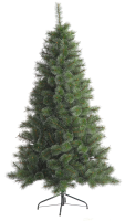 Famiflora Frosted Alpine kunstkerstboom   225 cm   groen   frosted   Diameter 121 cm   952 tips   metalen voet
