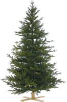 Göteborg kunstkerstboom   183 cm   Donkergroen   Diameter 114 cm   1655 tips   Houten voet