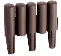 Prosperplast kunststof afboording   Palisada   H: 24cm x L2,7m   bruin