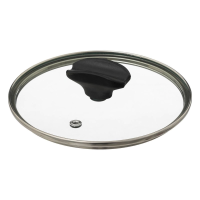 5Five Universele Glazen Pannendeksel   16 cm   Transparant   Met Stoomgaatje
