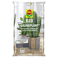 COMPO Bio Granuplant Cactussen & Vetplanten   Plantgranulaat   3L   100% Natuurlijk Puimsteen