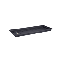 Elho schotel voor green Basics Garden Xxl Schotel 100   Living black (Zwart)   90 x 38 x H 6 cm