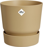 Elho bloempot Greenville Round 30   Golden sand (Goud)   Diameter 30 x H 28 cm