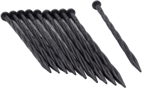Nature grondpen zwart H20cm 10x voor borderrand H5cm