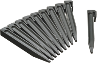 Nature Grondpen grijs H19,5cm 10x voor borderrand 6040627