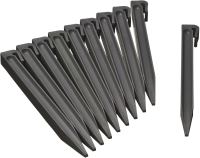 Nature Grondpen grijs H26,7cm 10x voor borderranden