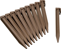 Nature Grondpen taupe H26,7cm 10x voor borderrand 6040632