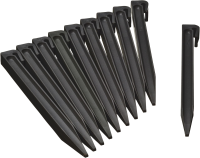 Nature grondpen zwart H26,7cm   Set van 10 stuks voor borderrand