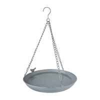 Esschert Design grey Metal hangend vogelbad   LxBxH: 30x30x6,1cm