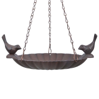 Esschert Design hangend vogelbad met 2 vogels   LxBxH: 20,3x14,2x8,2cm