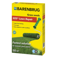 Barenbrug graszaad 1 kg voor 50 m²   herstelgazon SOS Lawn Repair gecoat
