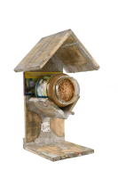 Bûten Gift   Houten feeder voor pot pindakaas   H27,5xL16,5xB14 cm