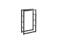 Practo Home houtopberging zwart   Haardaccessoires   25x60x100cm