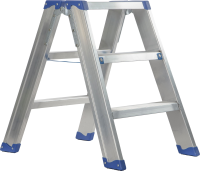 Escalo sparta duo aluminium   Industriële aluminium trapladder dubbel   3 treden