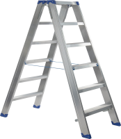 Escalo sparta duo aluminium   Industriële aluminium trapladder dubbel   6 treden